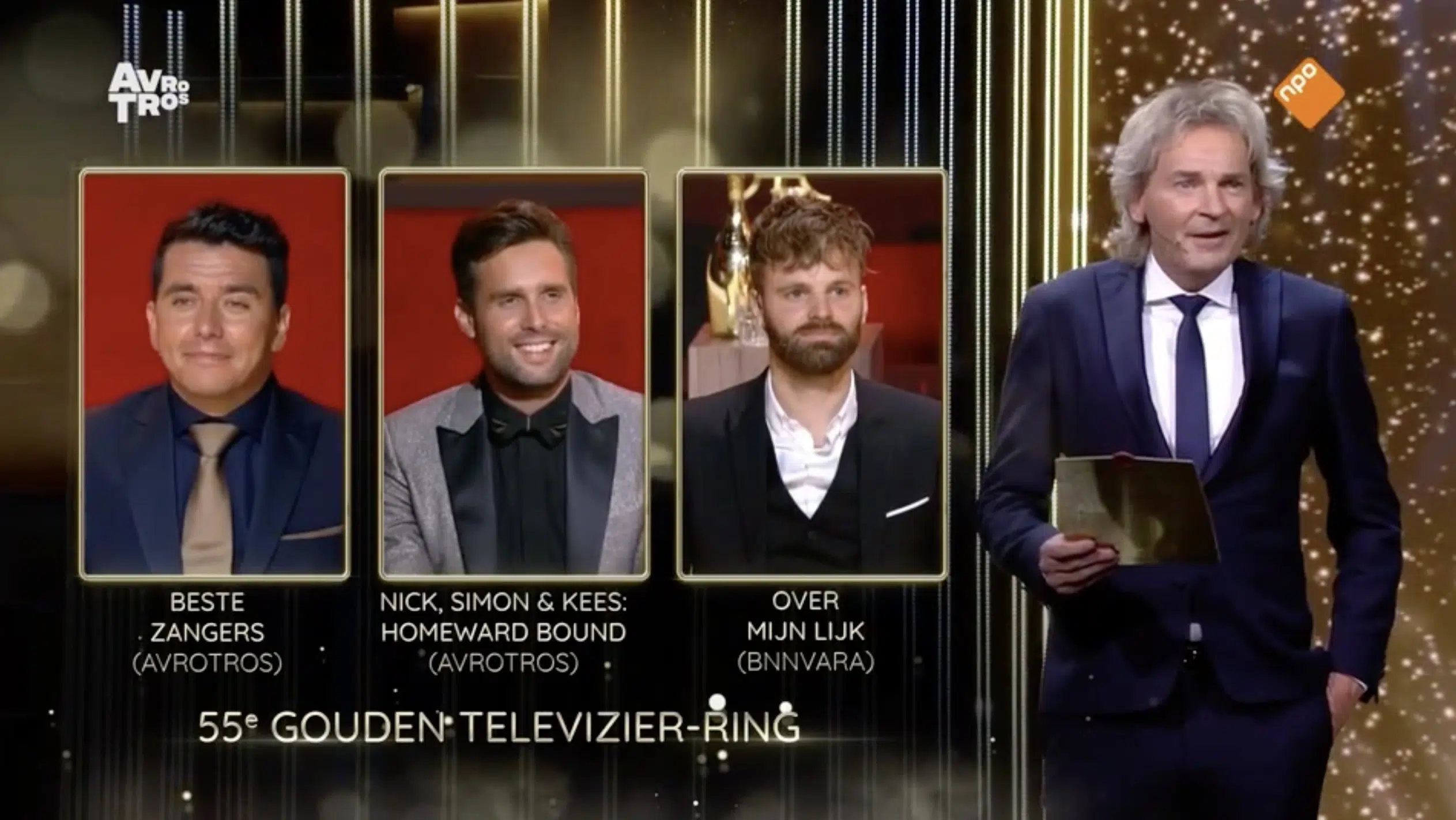 Nick Schilder in een unieke zilveren smoking van Rietbergh