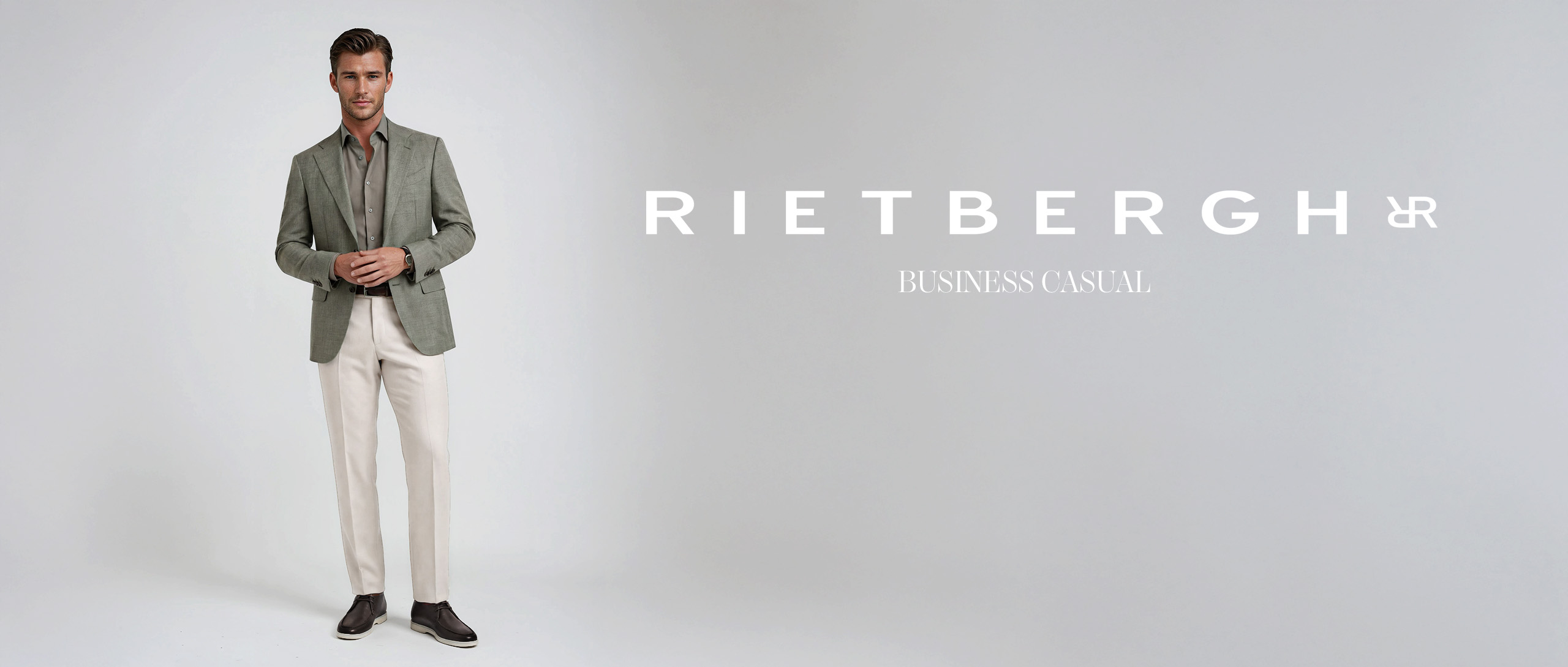 STA-Headerfoto-smart-casual-003 een klant van Rietbergh in een groen business casual combinatie