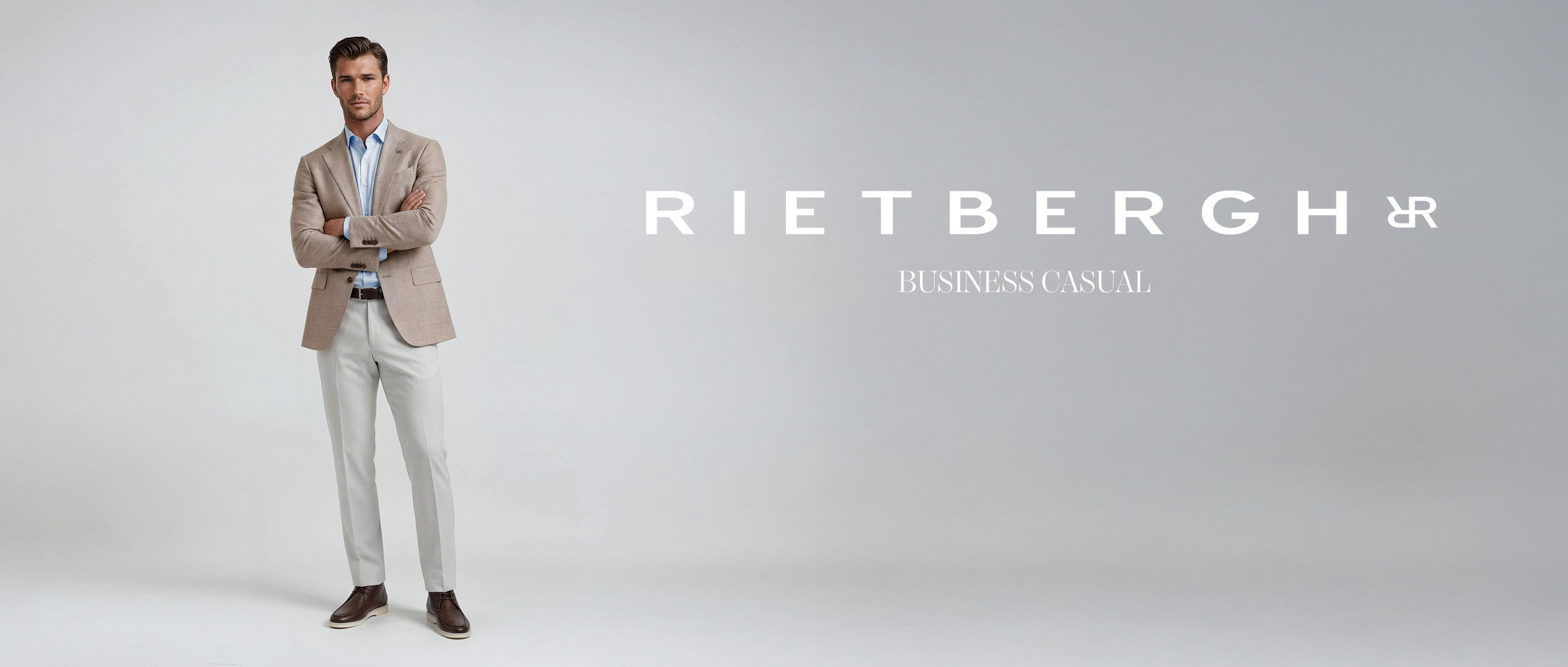 Een klant van Rietbergh in een business casual outfit