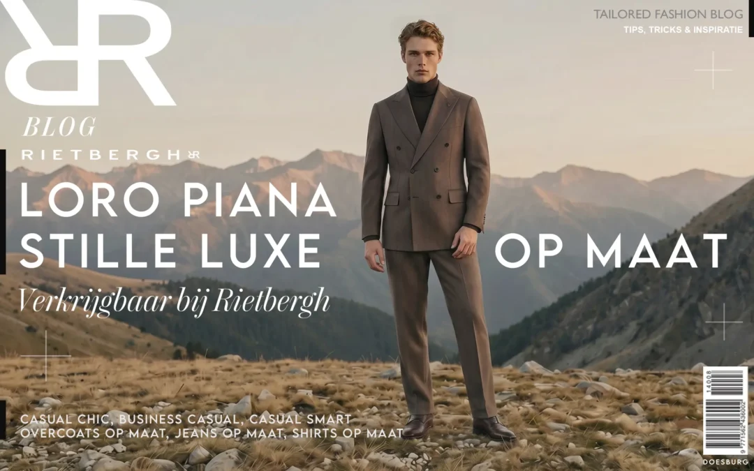 Een man in een Loro Piana maatpak van Rietbergh